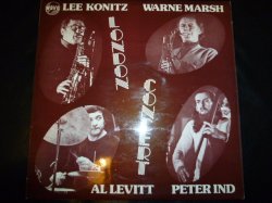 画像1: LEE KONITZ,WARNE MARSH,AL LEVITT,PETER IND/LONDON CONCERT