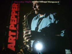 画像1: ART PEPPER/THURSDAY NIGHT AT THE VILLAGE VANGUARD