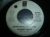ANTHONY WHITE/NEVER REPAY YOUR LOVE