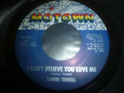 画像1: TAMMI TERRELL/I CAN'T BELIEVE YOU LOVE ME