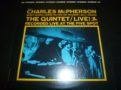 画像1: CHARLES McPHERSON/THE QUINTET-LIVE!