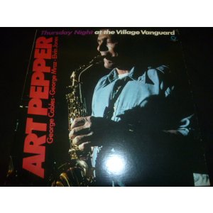 画像: ART PEPPER/THURSDAY NIGHT AT THE VILLAGE VANGUARD