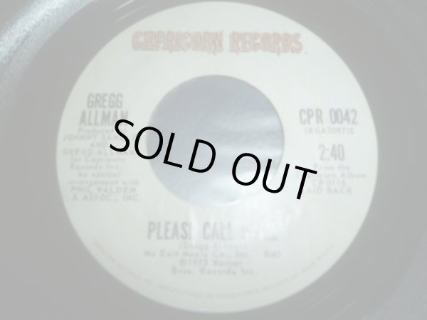 画像1: GREG ALLMAN/PLEASE CALL ME