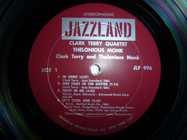 画像: CLARK TERRY QUARTET WITH THELONIOUS MONK/SAME