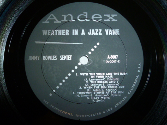 画像: JIMMY ROWLES SEPTET/WEATHER IN A JAZZ VANE