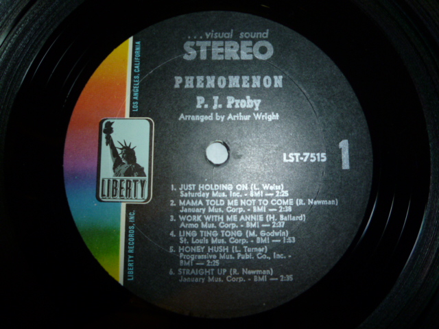 画像: P.J. PROBY/PHENOMENON