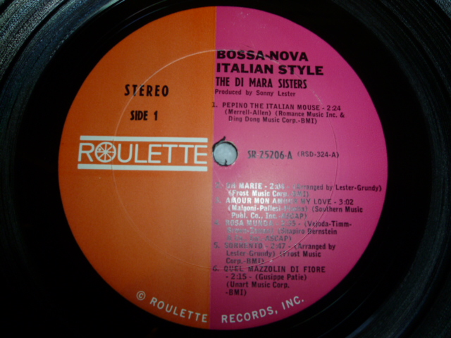 画像: DI MARA SISTERS/BOSSA NOVA ITALIAN STYLE