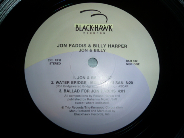 画像: JON FADDIS & BILLY HARPER/JON & BILLY