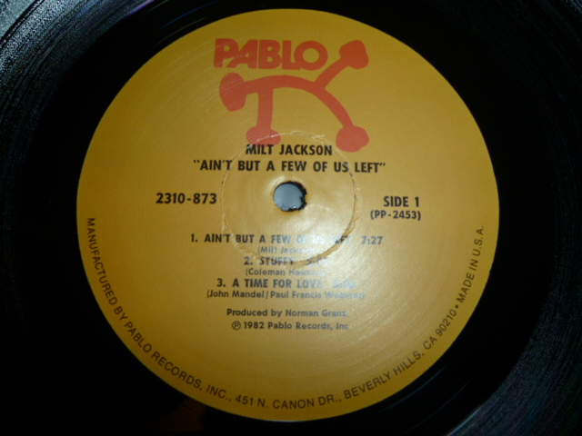 画像: MILT JACKSON/AIN'T BUT A FEW OF US LEFT