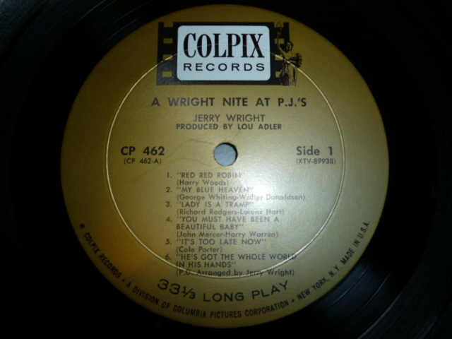 画像: JERRY WRIGHT/A WRIGHT NITE AT P.J.'S