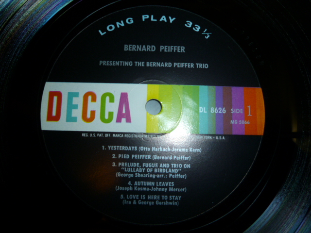 画像: BERNARD PEIFFER/PRESENTING THE BERNARD PEIFFER TRIO