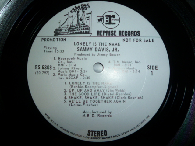 画像: SAMMY DAVIS, JR./LONELY IS THE NAME