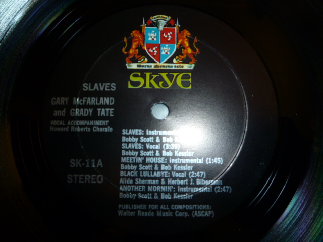 画像: GARY McFARLAND & GRADY TATE/SLAVES