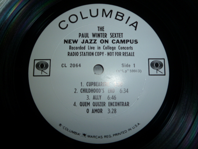 画像: PAUL WINTER SEXTET/NEW JAZZ ON CAMPUS