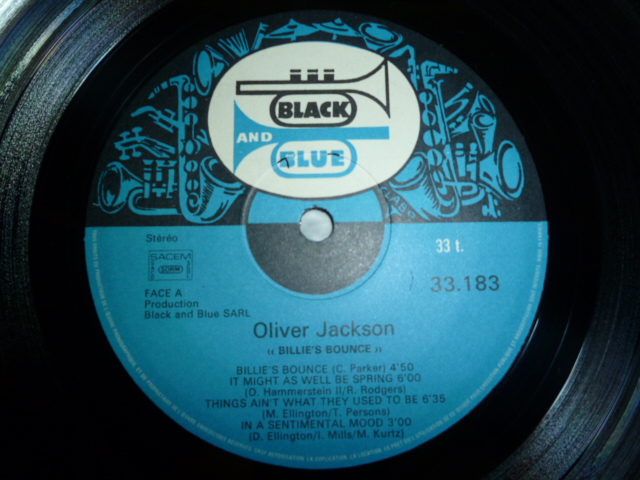 画像: OLIVER JACKSON QUINTET/BILLIE'S BOUNCE