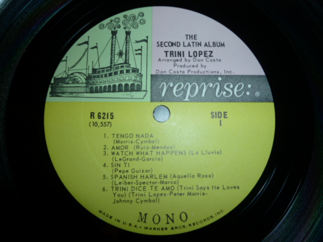 画像: TRINI LOPEZ/THE SECOND LATIN ALBUM