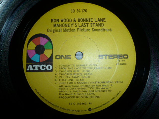 画像: RON WOOD & RONNIE LANE/MAHONEY'S LAST STAND