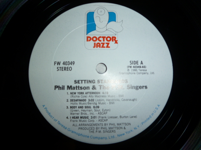 画像: PHIL MATTSON & THE P.M. SINGERS/SETTING STANDARDS