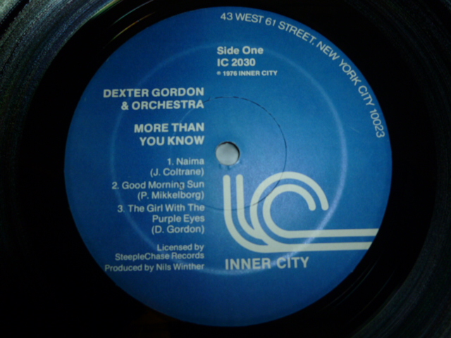 画像: DEXTER GORDON & ORCHESTRA/MORE THAN YOU KNOW