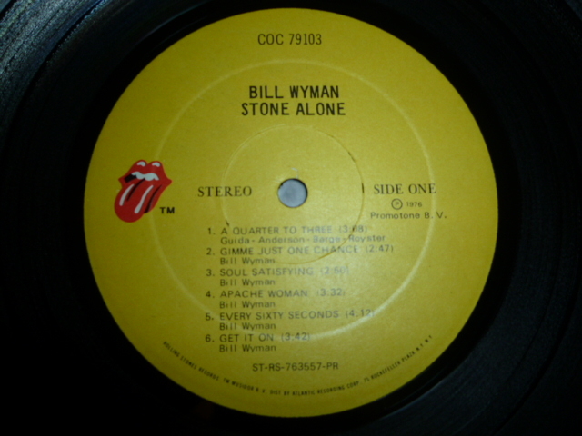 画像: BILL WYMAN/STONE ALONE