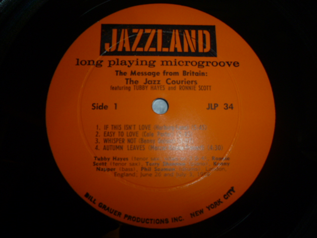 画像: JAZZ COURIERS featuring TUBBY HAYES & RONNIE SCOTT/THE MESSAGE FROM BRITAIN