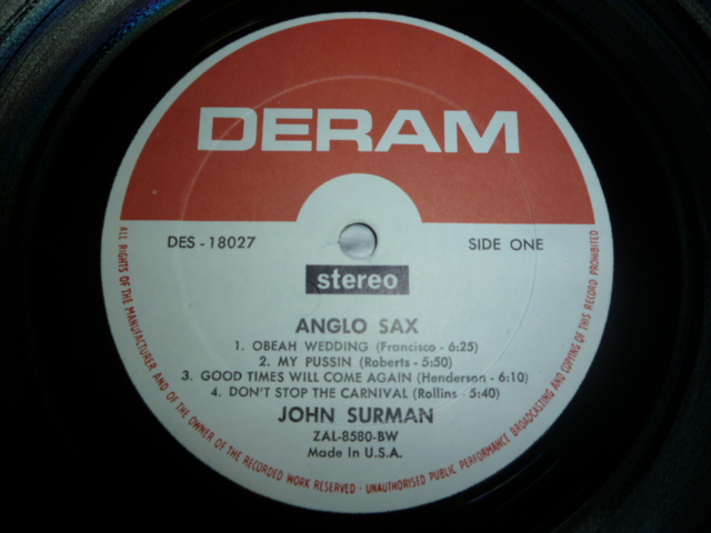 画像: JOHN SURMAN/ANGLO-SAX