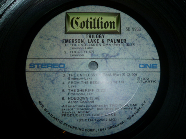 画像: EMERSON LAKE & PALMER/TRILOGY