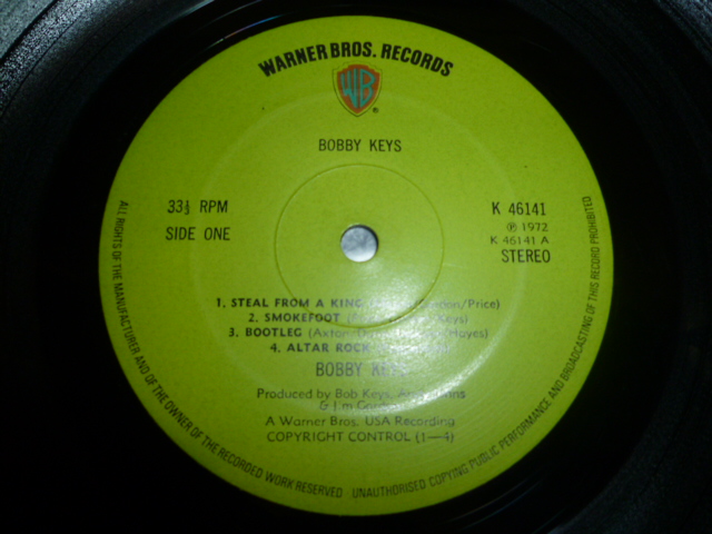 画像: BOBBY KEYS/SAME