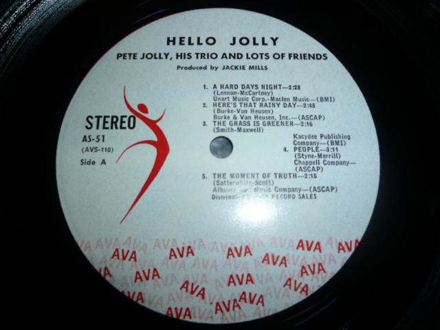 画像: PETE JOLLY & HIS TRIO & LOTS OF FRIENDS/HELLO, JOLLY!