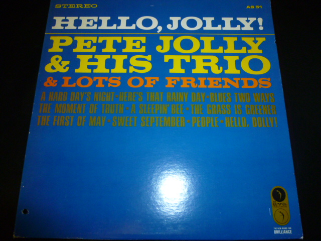 画像1: PETE JOLLY & HIS TRIO & LOTS OF FRIENDS/HELLO, JOLLY!
