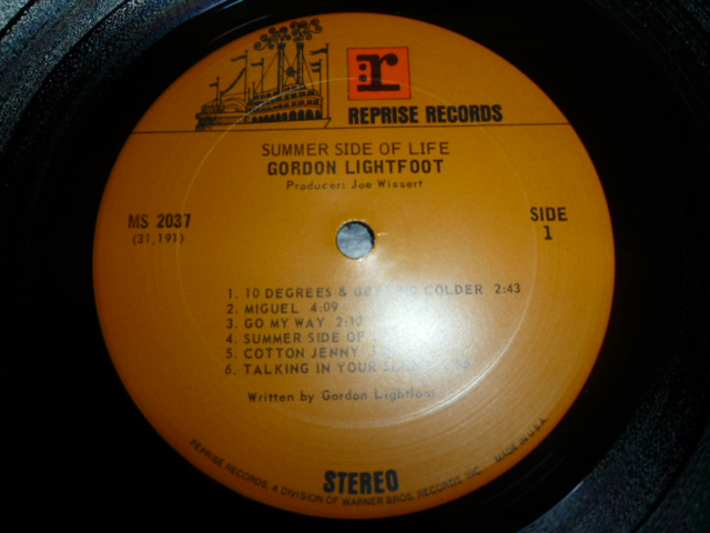 画像: GORDON LIGHTFOOT/SUMMER SIDE OF LIFE