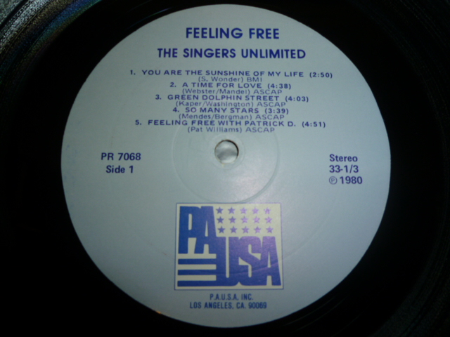 画像: SINGERS UNLIMITED/FEELING FREE