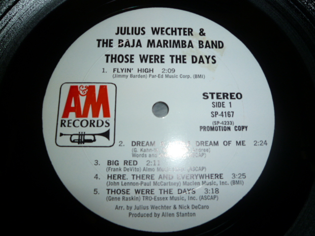 画像: JULIUS WECHTER & THE BAJA MARIMBA BAND/THOSE WERE THE DAYS