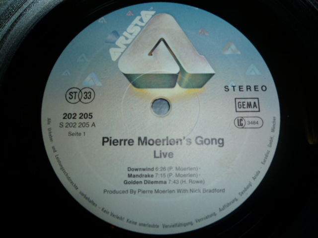 画像: PIERRE MOERLEN'S GONG/LIVE