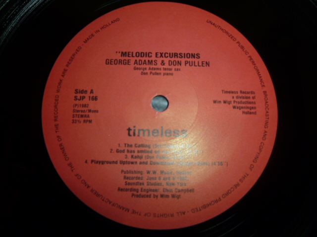 画像: GEORGE ADAMS & DON PULLEN/MELODIC EXCURSIONS