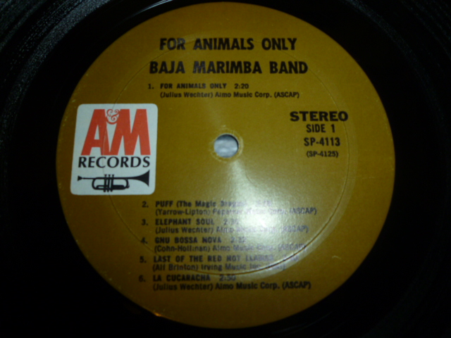 画像: BAJA MARIMBA BAND/FOR ANIMALS ONLY