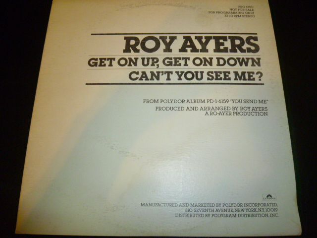 画像1: ROY AYERS/GET ON UP, GET ON DOWN