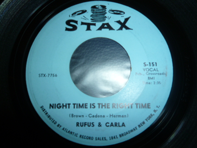 画像1: RUFUS & CARLA/NIGHT TIME IS THE RIGHT TIME