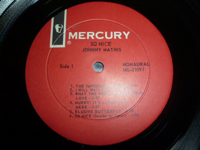 画像: JOHNNY MATHIS/SO NICE