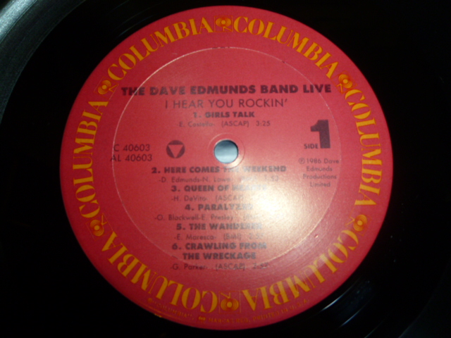 画像: DAVE EDMUNDS BAND/LIVE  I HEAR YOU ROCKIN'