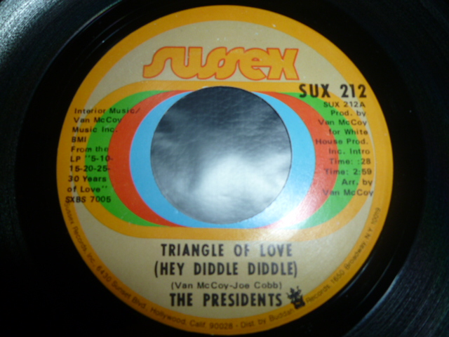 画像1: PRESIDENTS/TRIANGLE OF LOVE (HEY DIDDLE DIDDLE)