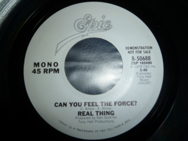 画像1: REAL THING/CAN YOU FEEL THE FORCE ?