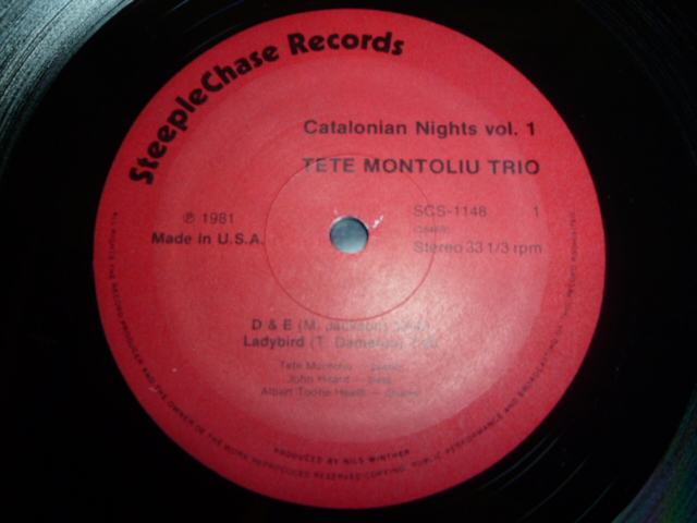 画像: TETE MONTOLIU TRIO/CATALONIAN NIGHTS VOL.1