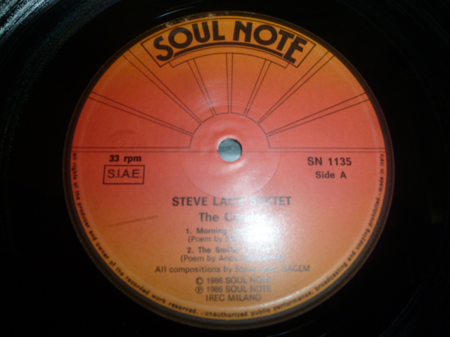 画像: STEVE LACY SEXTET/THE CONDOR