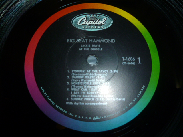 画像: JACKIE DAVIS/BIG BEAT HAMMOND