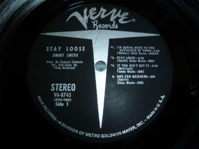 画像: JIMMY SMITH/STAY LOOSE... JIMMY SMITH SINGS AGAIN