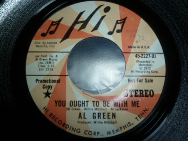 画像: AL GREEN/YOU OUGHT TO BE WITH ME