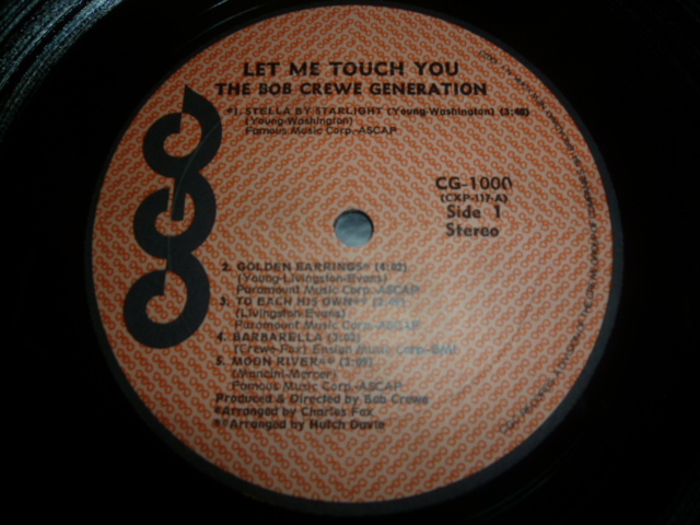 画像: BOB CREWE GENERATION/LET ME TOUCH YOU