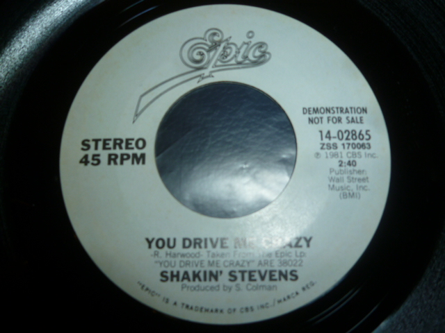 画像: SHAKIN' STEVENS/YOU DRIVE ME CRAZY