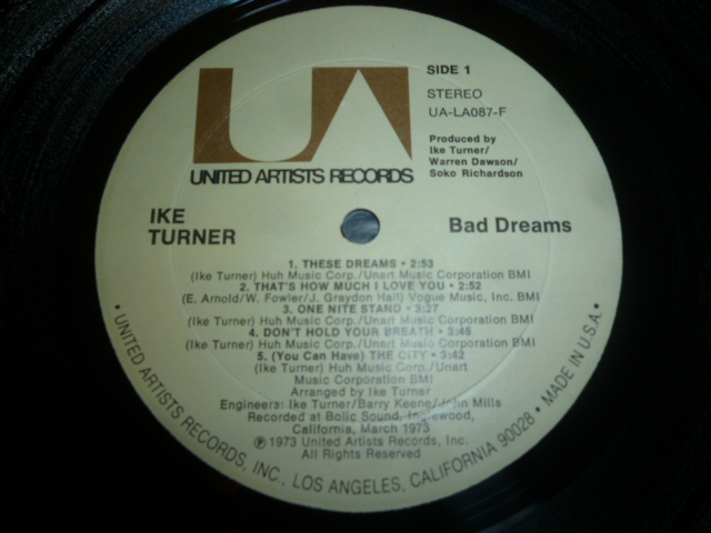 画像: IKE TURNER/BAD DREAMS